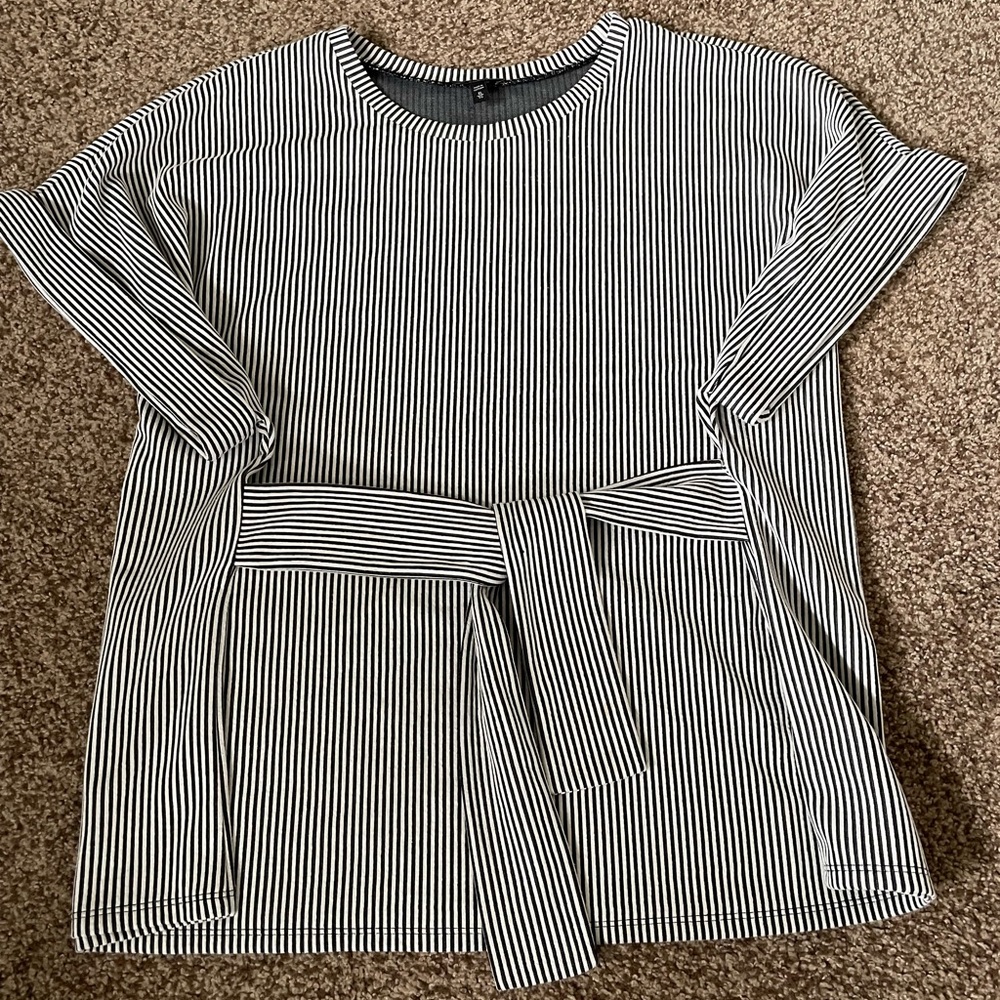 Express tie-waist blouse